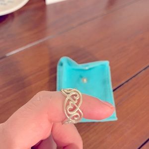 Genuine Tiffany and Co Loving Heart Band Ring